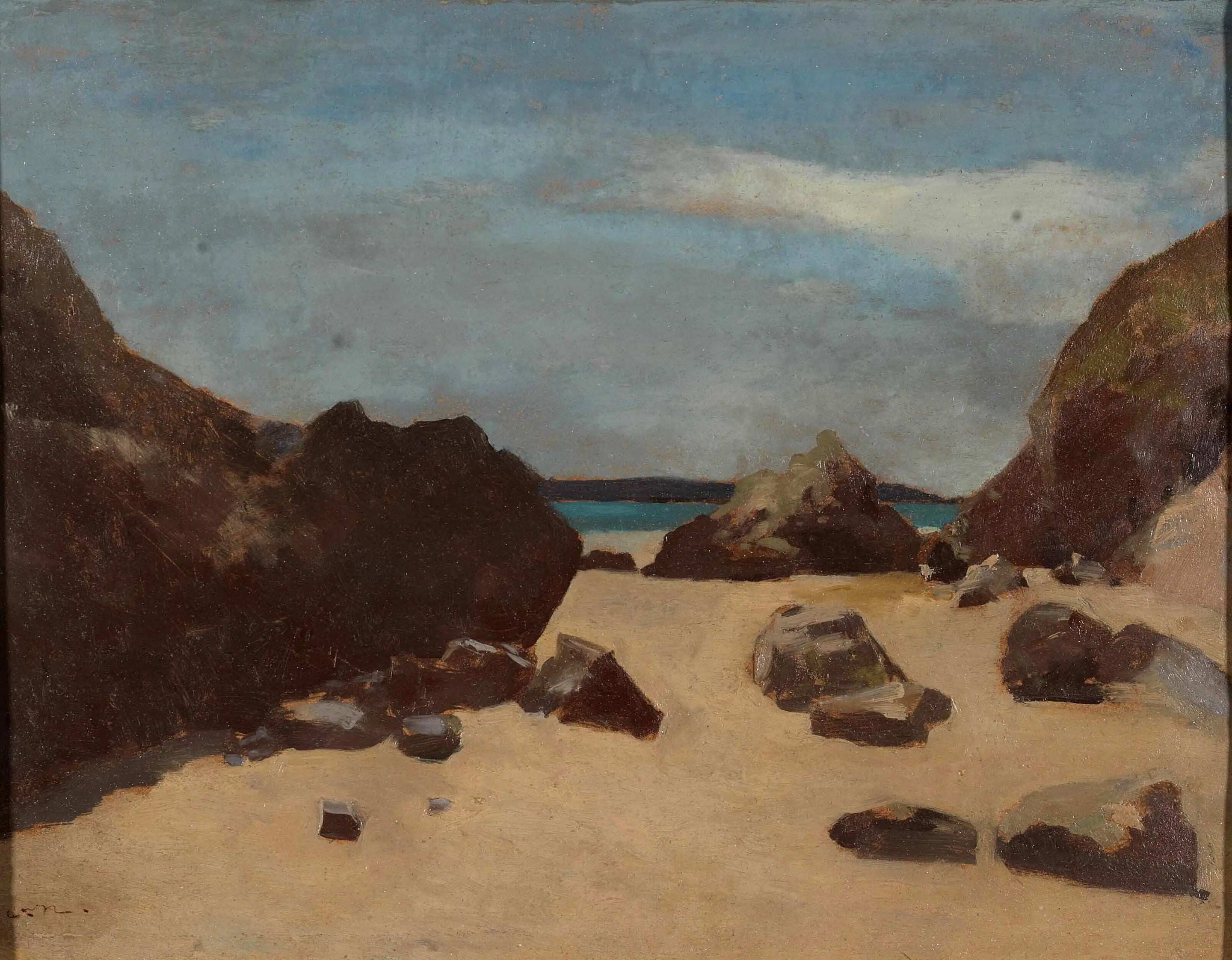 Les rochers (Rochers en Bretagne) - Odilon Redon - Alpha Reproduction