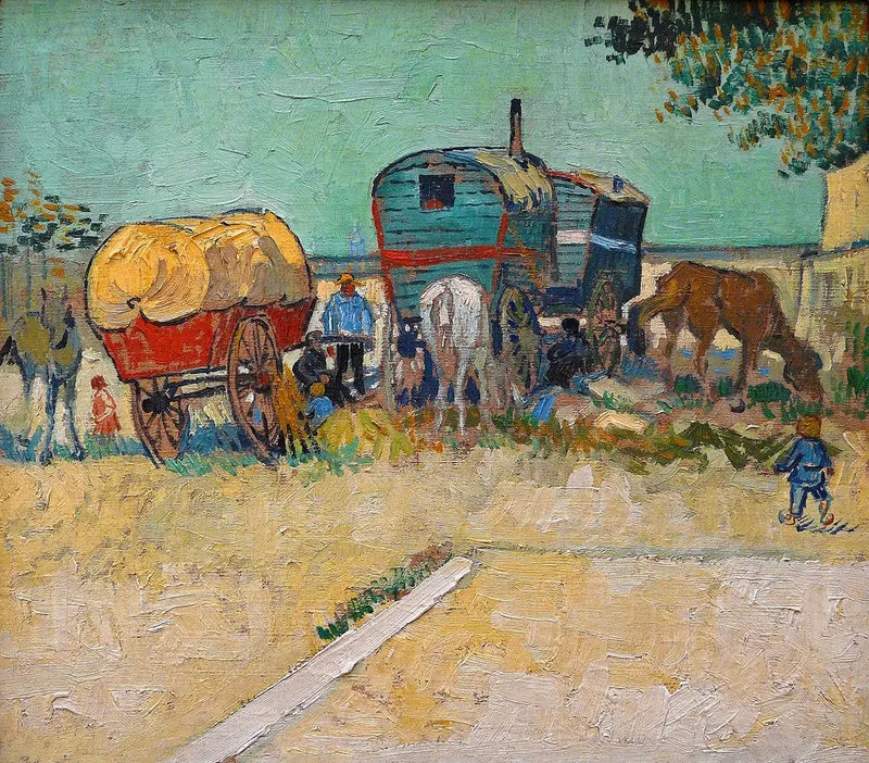 Vaunukodit, boheemien leiri Arlesin ympäristössä - Vincent van Gogh