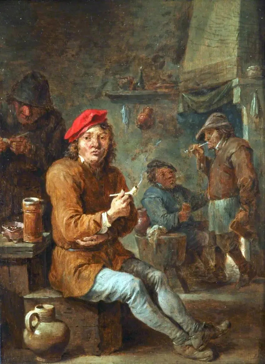 Rustholliset tupakoivat - David Teniers nuorempi