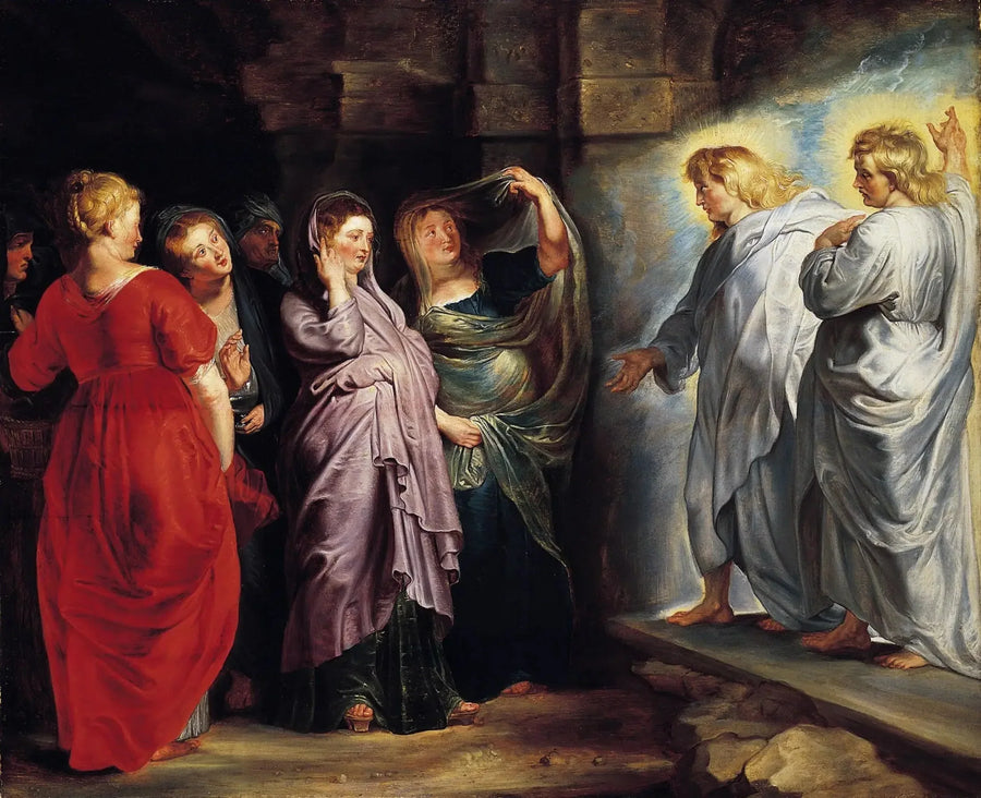 Pyhät naiset haudalla - Peter Paul Rubens
