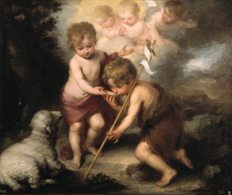 Pyhät lapset simpukassa - Bartolomé Esteban Murillo