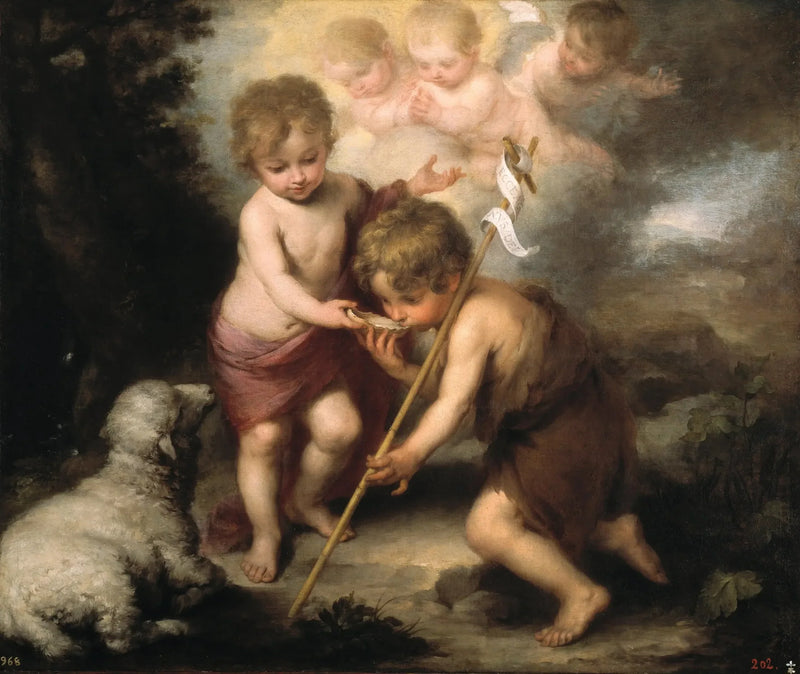 Pyhät lapset simpukassa - Bartolomé Esteban Murillo