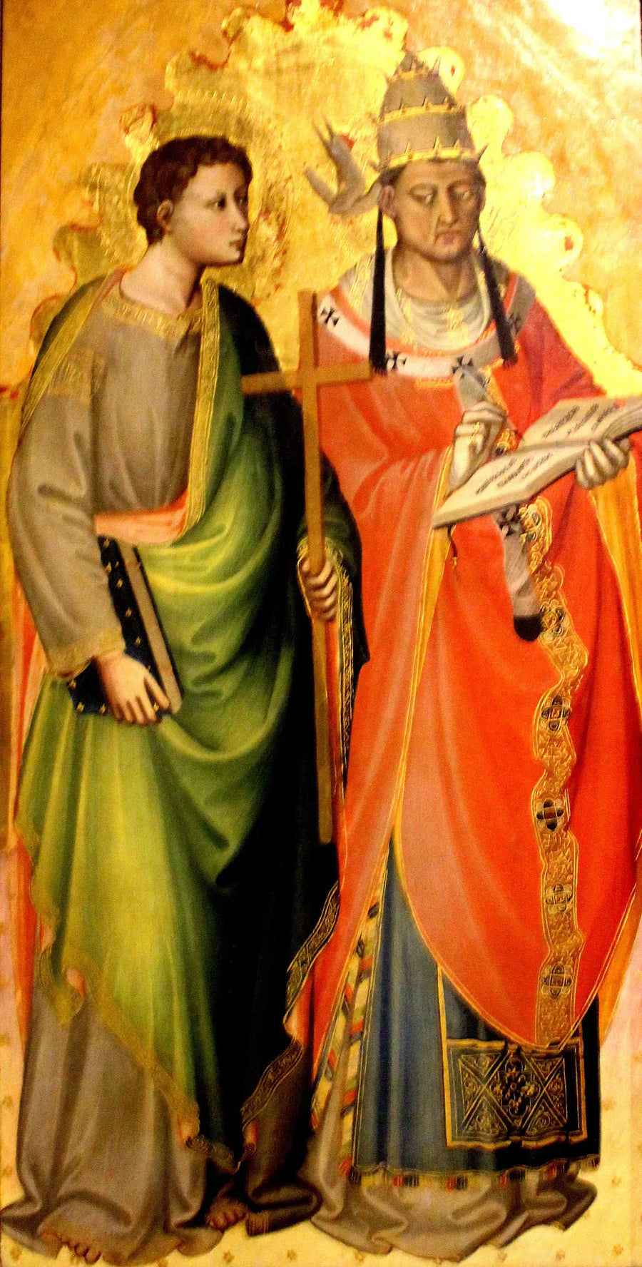 Pyhät Gregorius Suuri ja Filippo - Bicci di Lorenzo