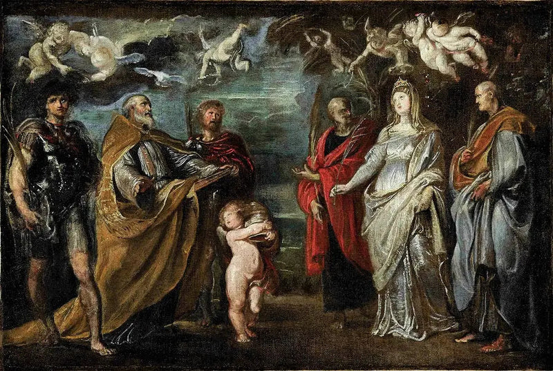 Pyhät Maure, Gregorius, Papianus, Nereus, Domitilla ja Achilleus - Peter Paul Rubens