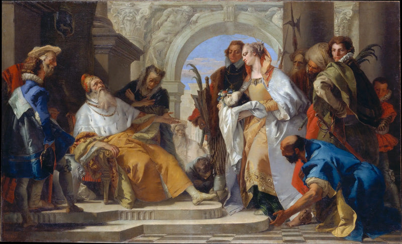 Crotta-perheen suojeluspyhimykset - Giovanni Battista Tiepolo