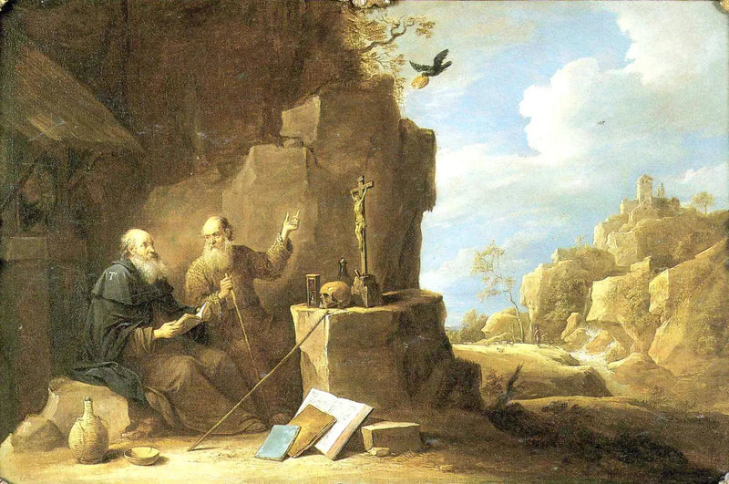 Pyhät Paavali ja Antoine - David Teniers nuorempi