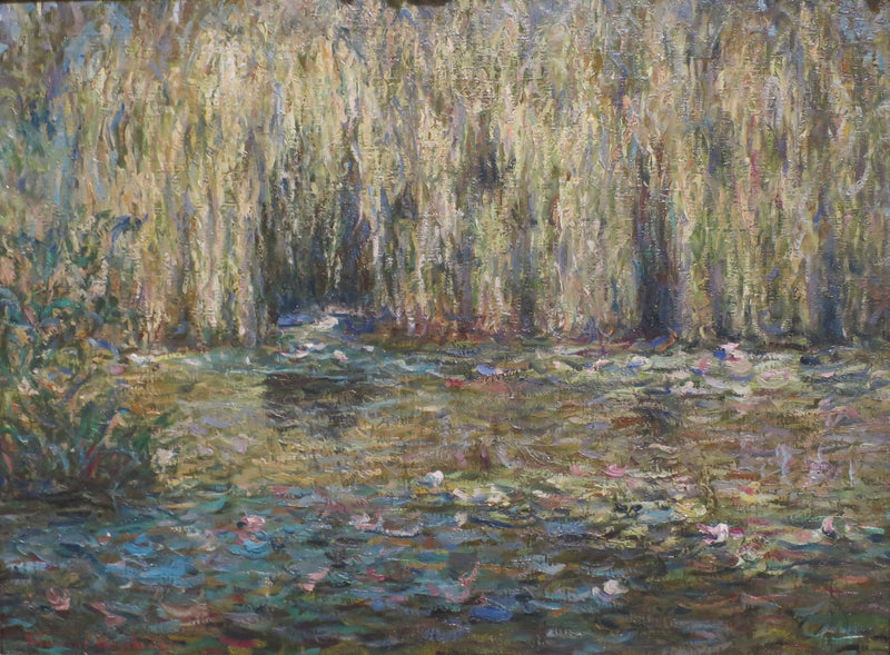 Les saules pleureurs sur l'étang aux nénuphars à Giverny - Blanche Hoschedé Monet