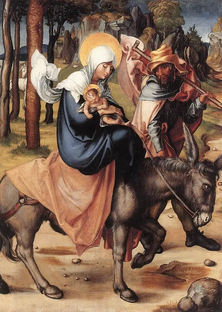 Neitsyt Maria seitsemän tuskaa: Pakomatka Egyptiin - Albrecht Dürer