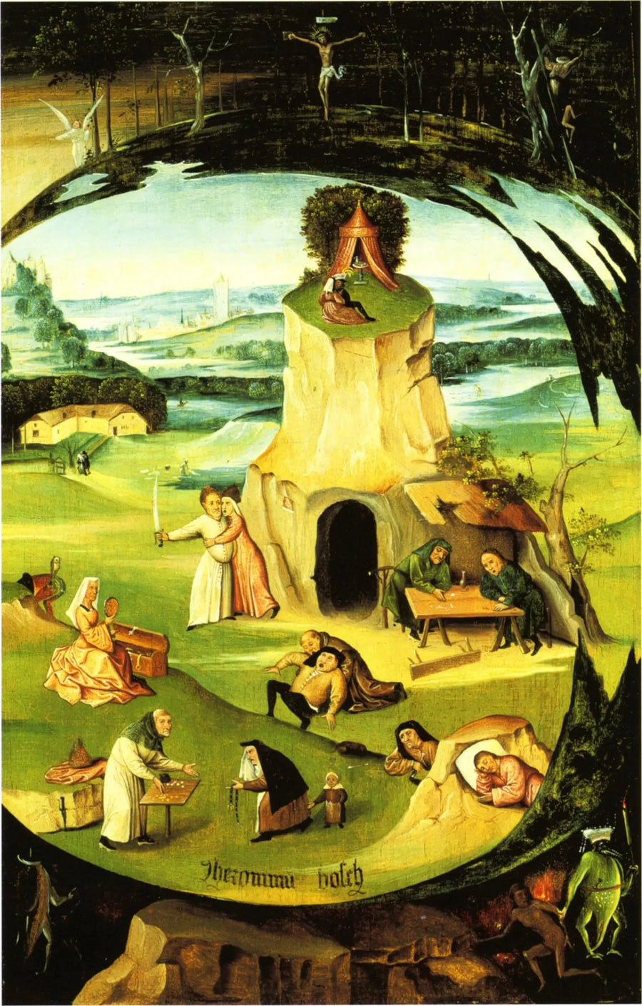 Seitsemän kuolemansyntiä maapallon ihossa. - Hieronymus Bosch