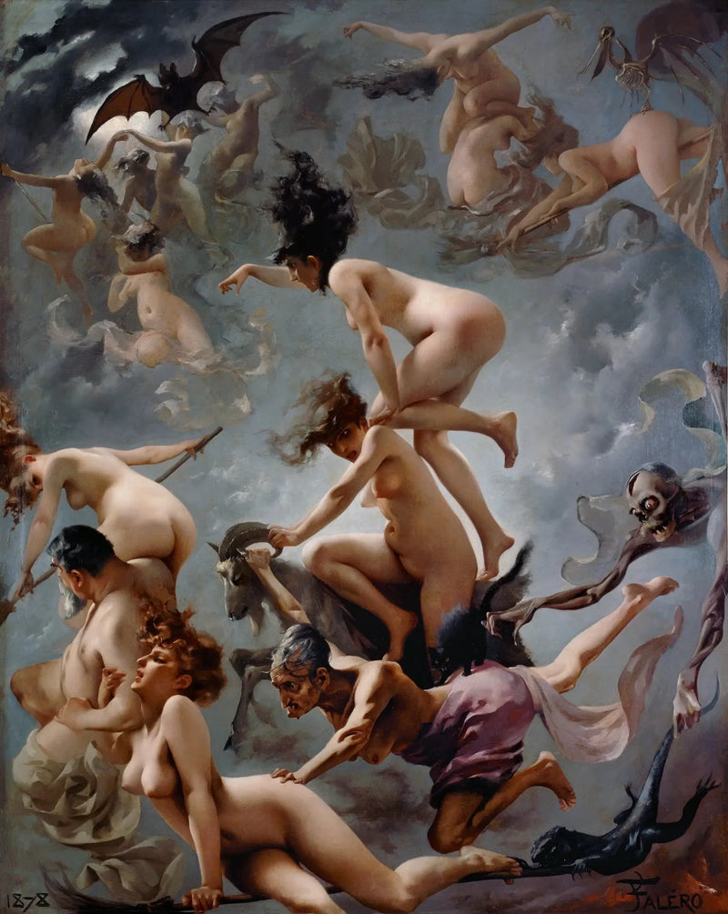 Noituuden harjoittavat noidat matkalla saatananmessuun - Luis Ricardo Falero