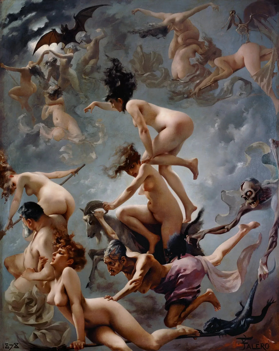 Noituuden harjoittavat noidat matkalla saatananmessuun - Luis Ricardo Falero