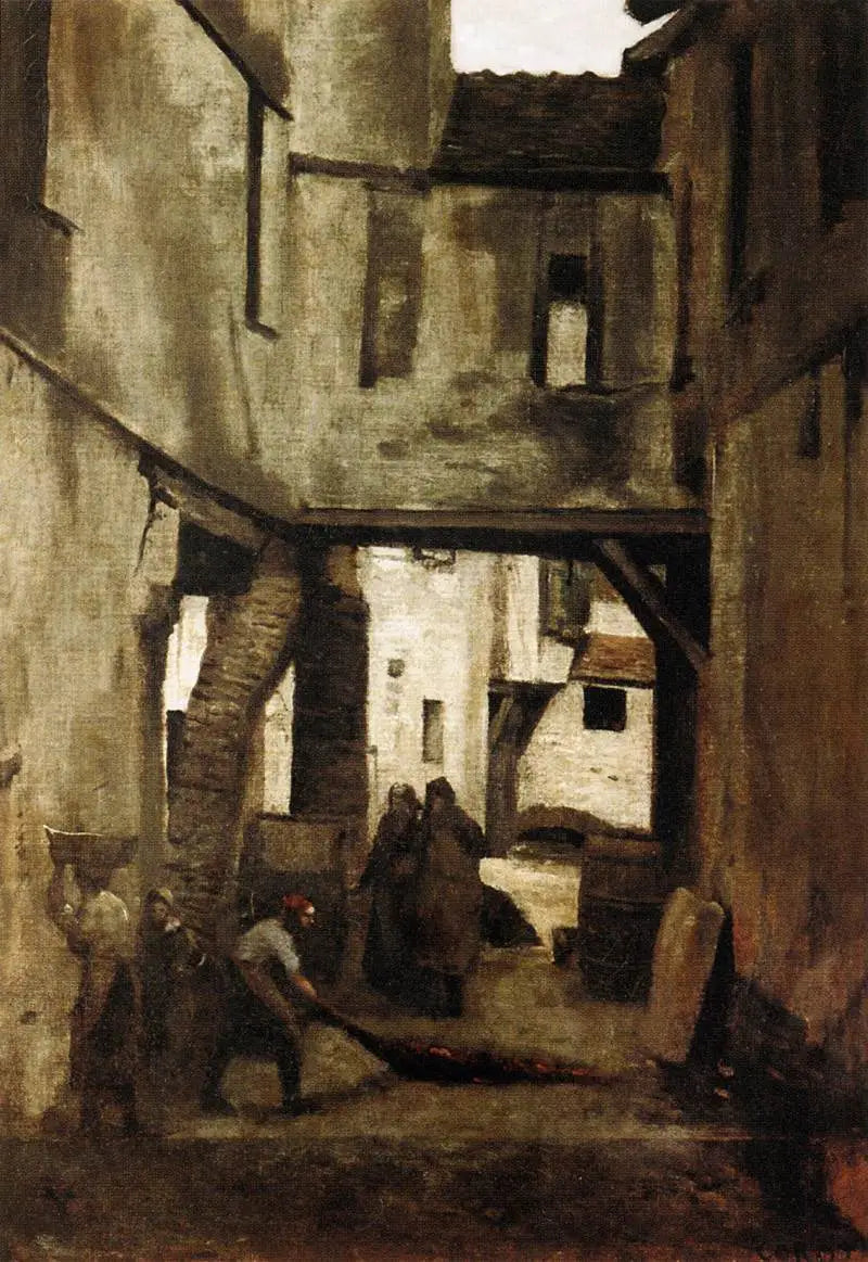 Mantes'n nahkatehtaat - Jean-Baptiste Camille Corot