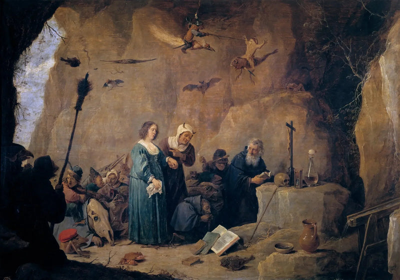 Saint Antoine'n kiusaukset Abbe - David Teniers nuorempi
