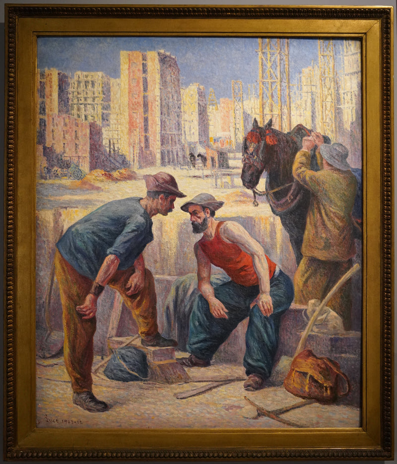 Rakennustyöläiset - Maximilien Luce