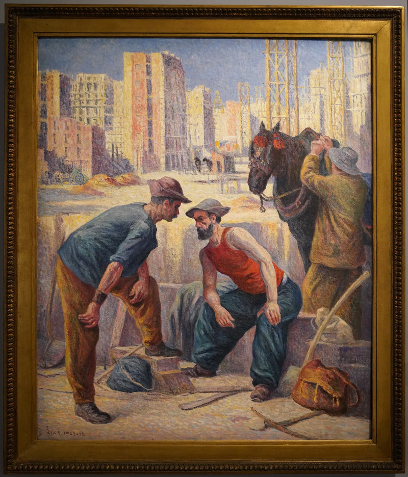 Rakennustyöläiset - Maximilien Luce
