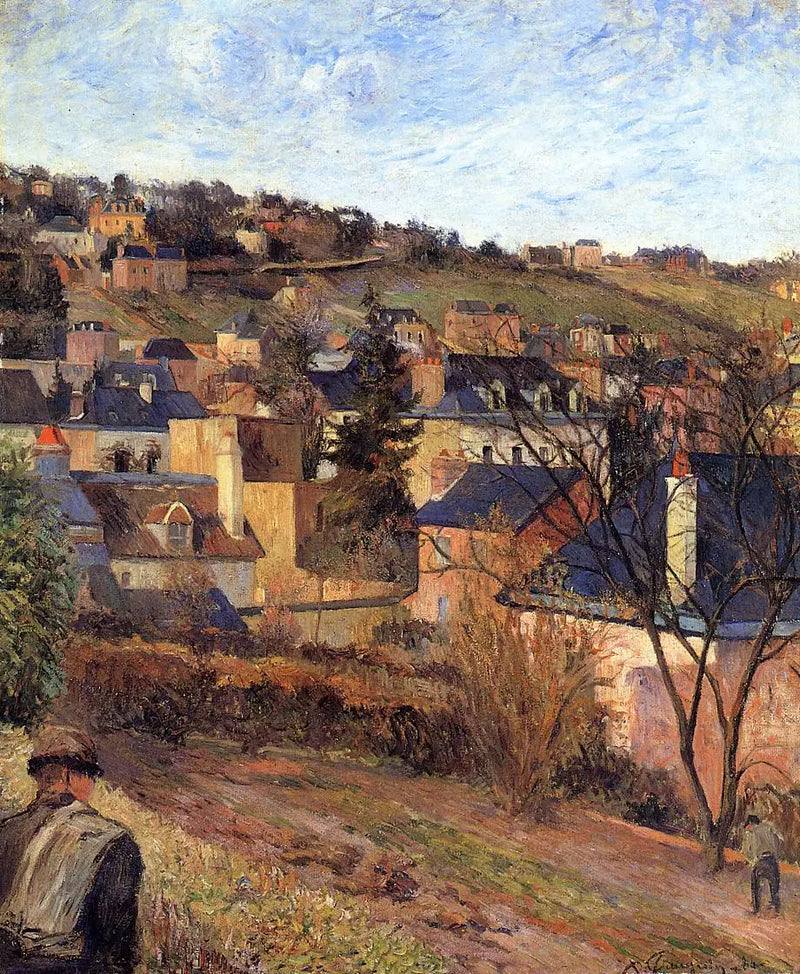 Siniset katot, Rouen - Paul Gauguin