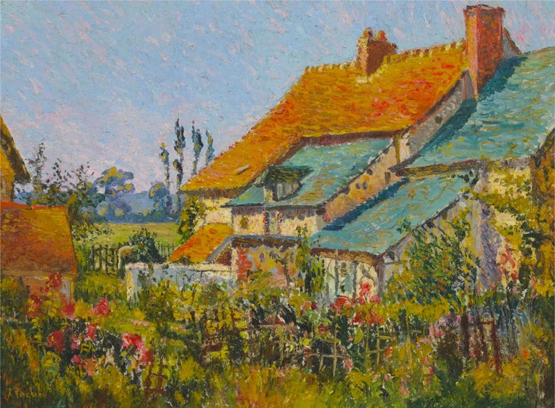 Punaiset katot - Robert Antoine Pinchon