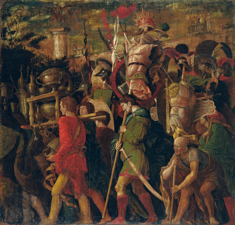 Caesars triumfit: 6. Korsetinavaajat - Andrea Mantegna