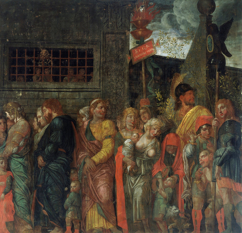 Caesars triumfit: 7. Vangitut - Andrea Mantegna