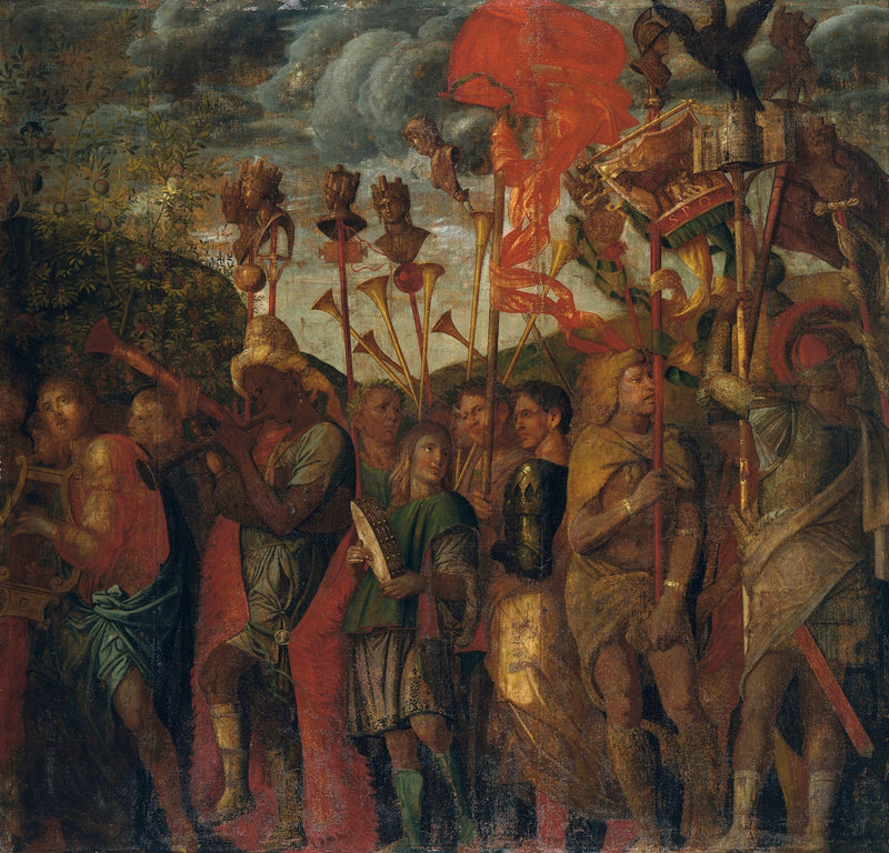 Caesarin voitot: 8. Muusikot - Andrea Mantegna