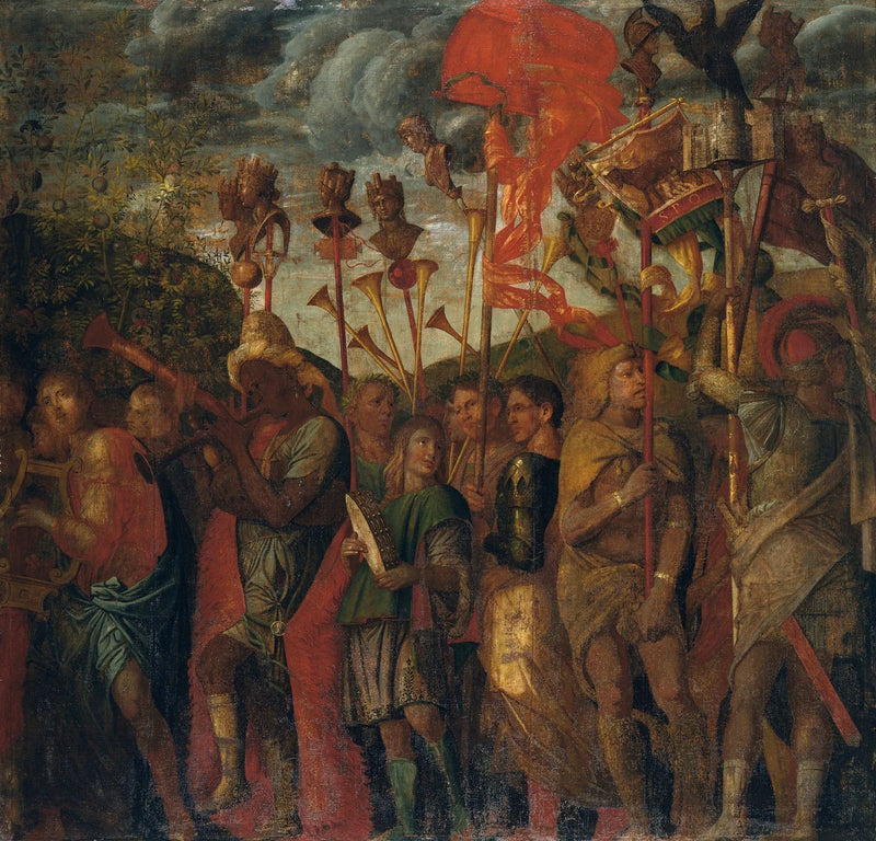 Caesarin voitot: 8. Muusikot - Andrea Mantegna