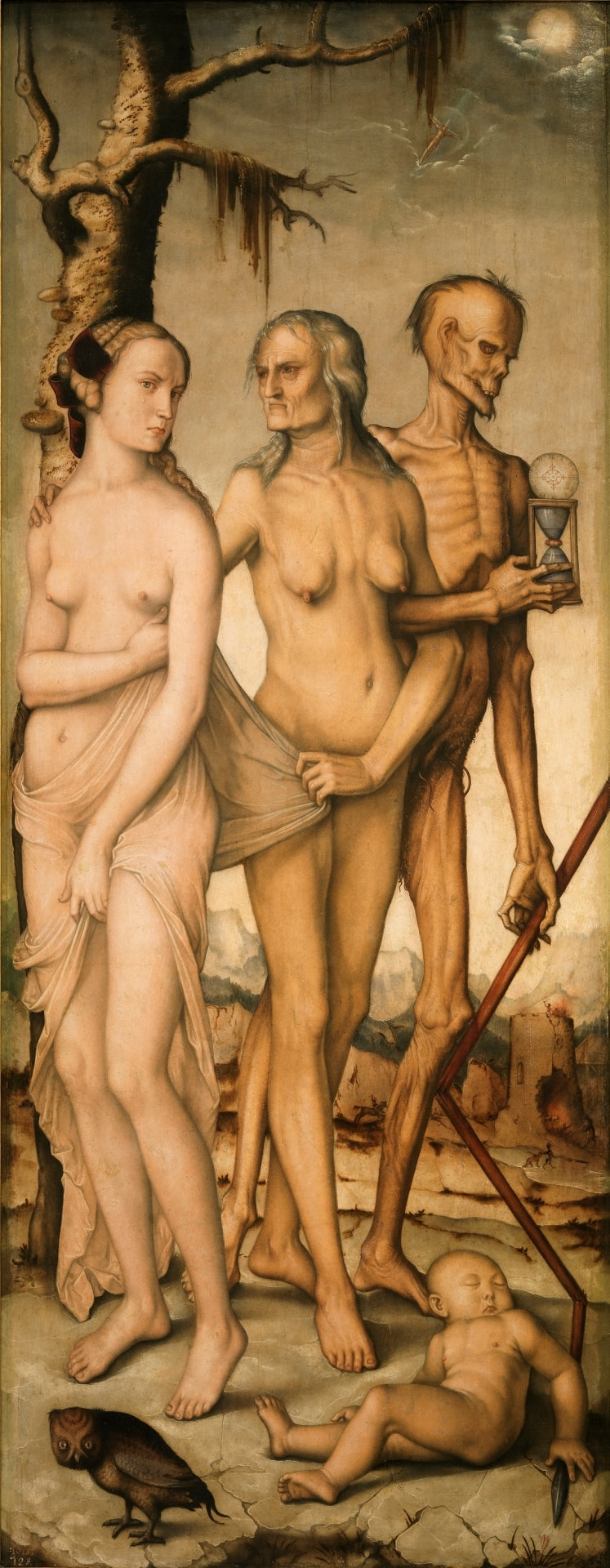 Naisen kolme ikää ja kuolema - Hans Baldung Grien