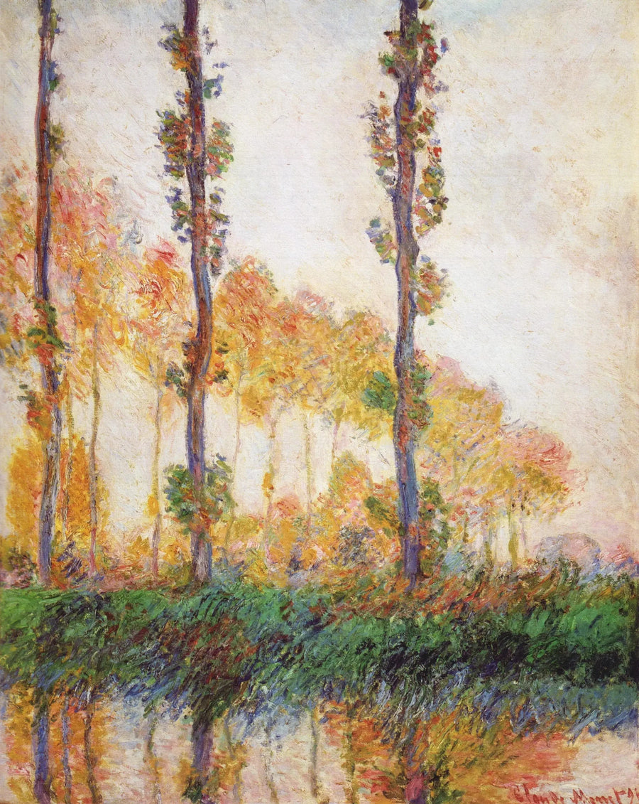 Kolme puuta, syksy - Claude Monet
