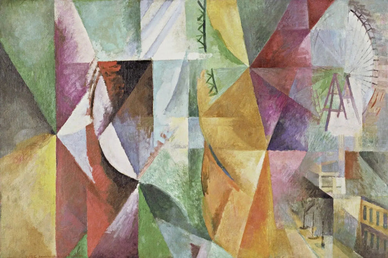 Kolme Ikkunaa, torni ja Pyörä - Robert Delaunay