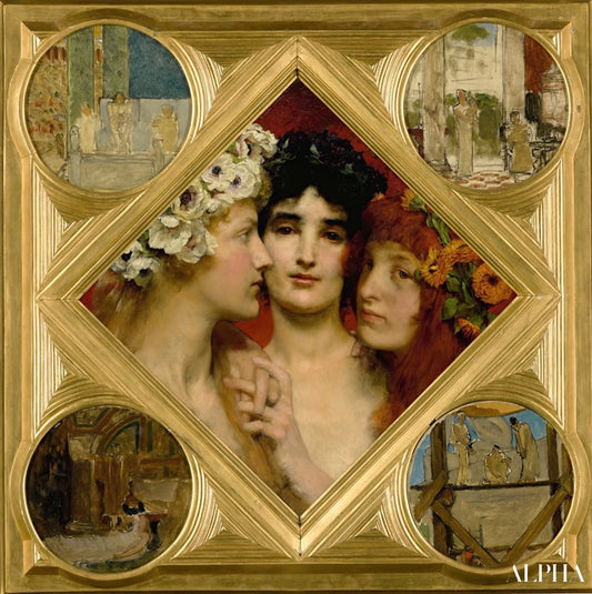 Les trois grâces - Lawrence Alma-Tadema Reproductions de tableaux à la peinture à l’huile