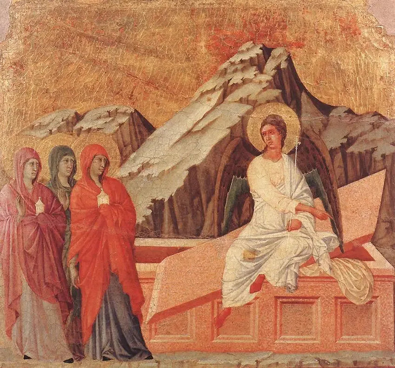 Kolme Mariea haudassa - Duccio di Buoninsegna