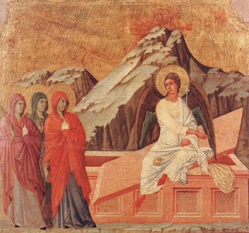 Kolme Mariea haudassa - Duccio di Buoninsegna