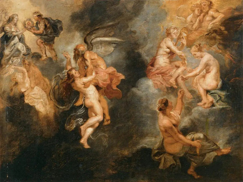 Marie de Médicis'n kohtalon kolme puistoa - Peter Paul Rubens