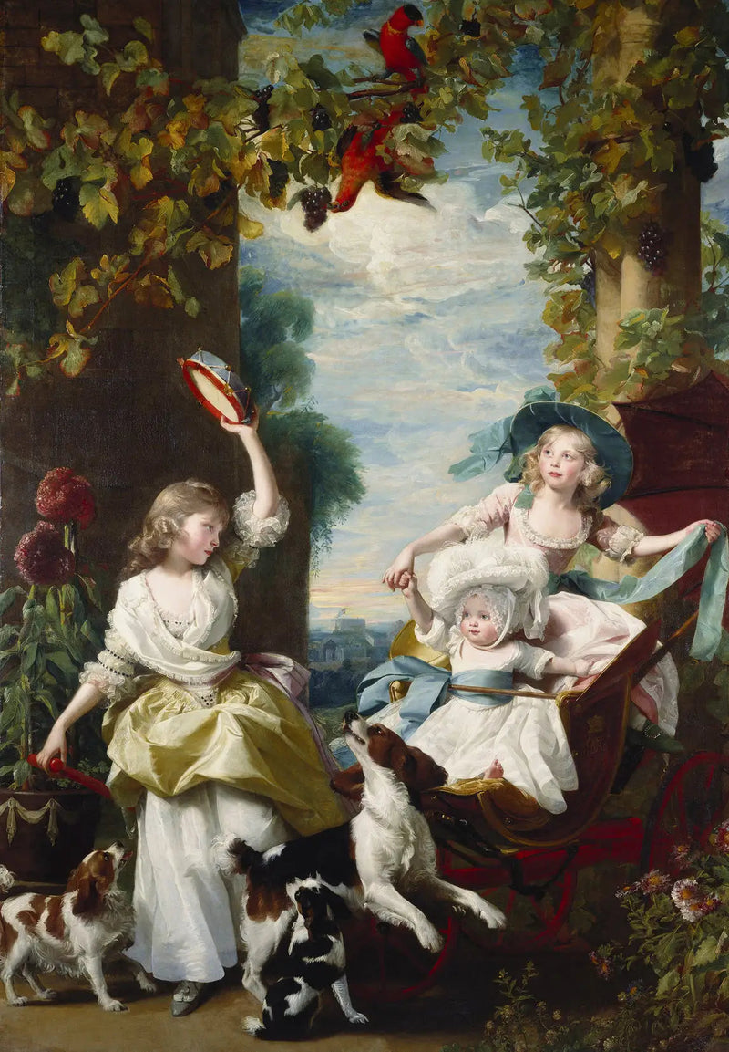 George III:n kolmen nuorimman tytön muotokuva - John Singleton Copley