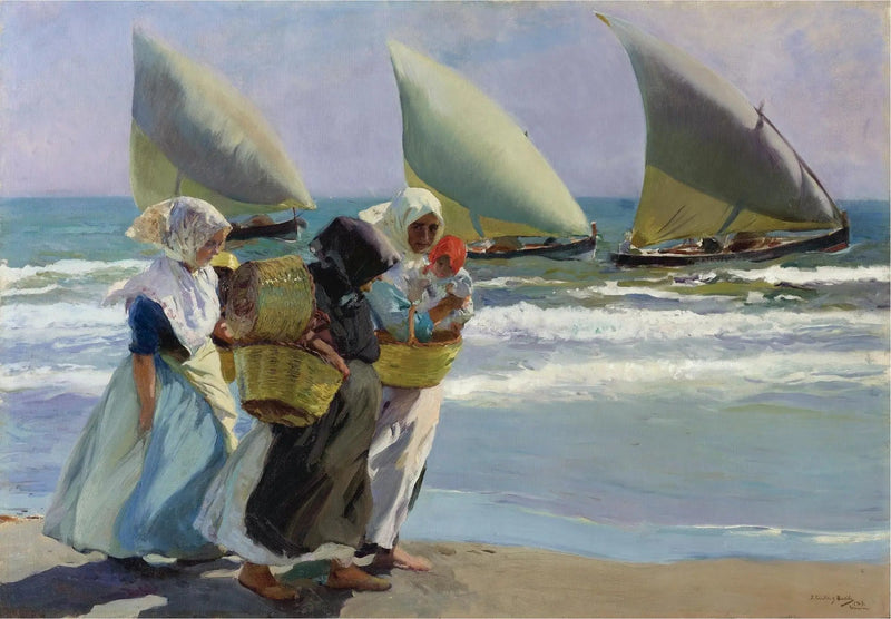 Les Trois Voiles - Joaquín Sorolla