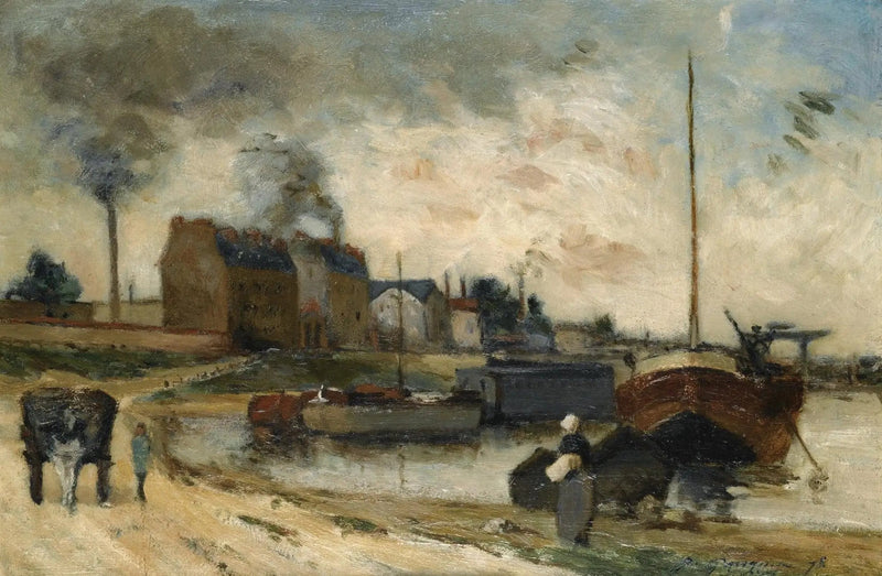 Cailin tehtaät ja Grenelle-laituri - Paul Gauguin