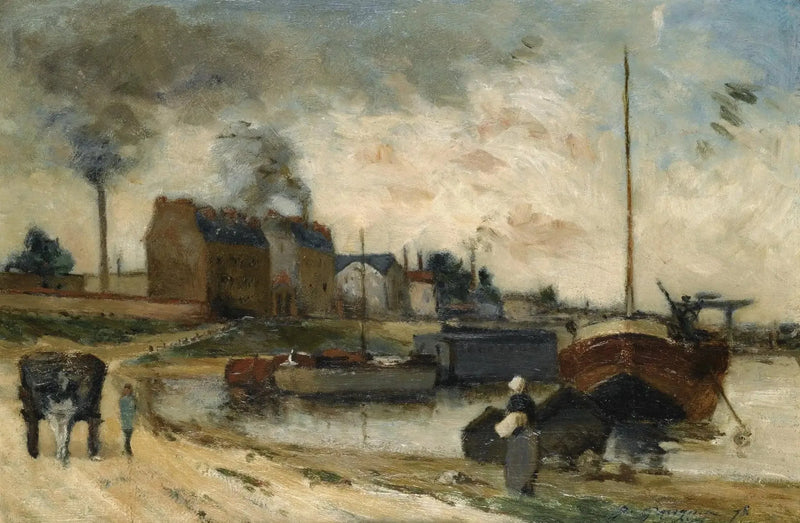 Cailin tehtaät ja Grenelle-laituri - Paul Gauguin