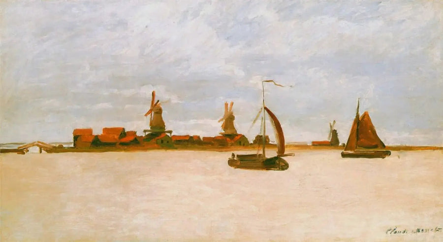 Les Voorzaan ja Westerhem - Claude Monet