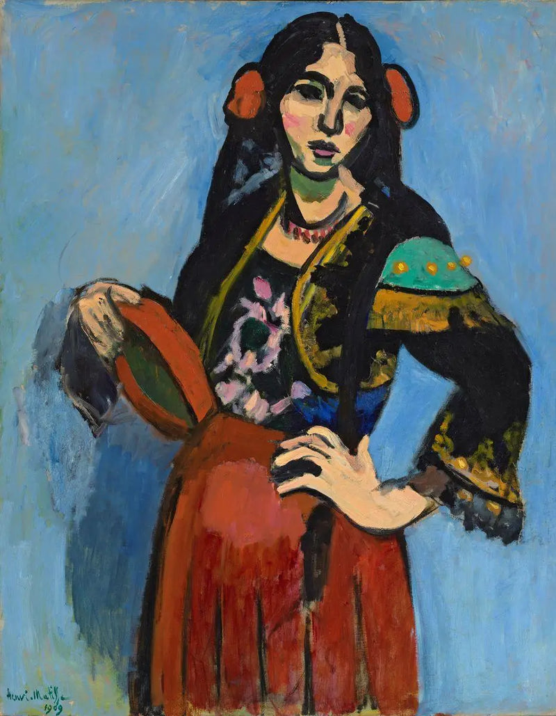 Espanjalainen tamburiinilla - Henri Matisse