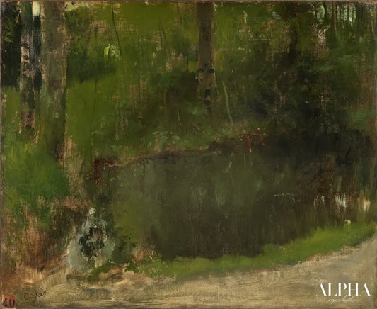 L'étang dans la forêt - Edgar Degas - Reproductions de tableaux et peintures haut de gamme