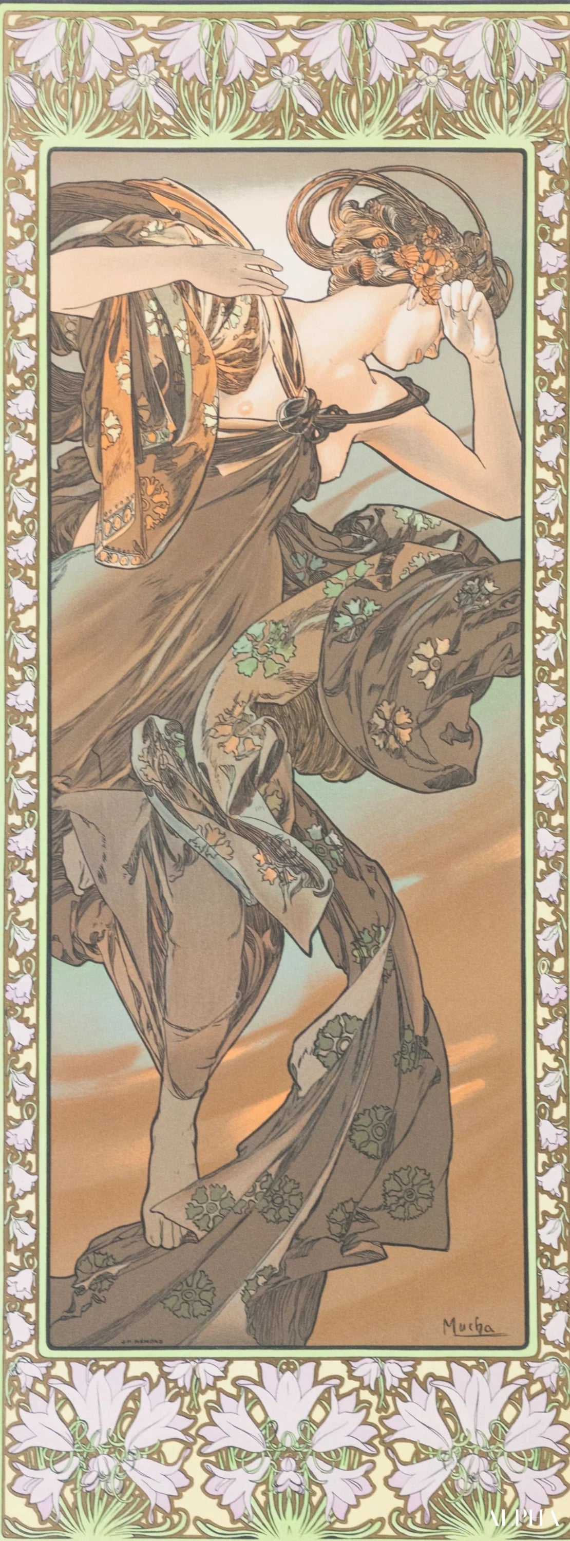 L'étoile du soir - Mucha - Reproductions de tableaux et peintures haut de gamme