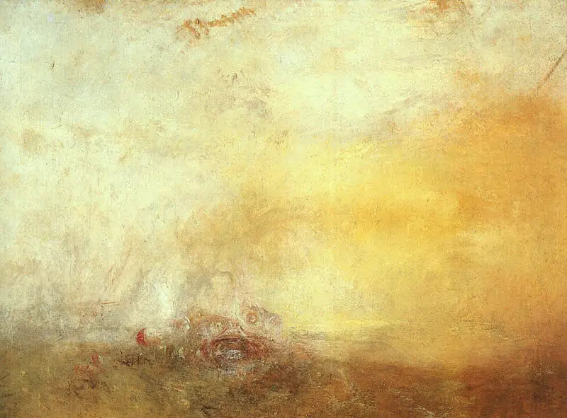 Auringonnousu merihirviöiden kanssa - J. M. W. Turner