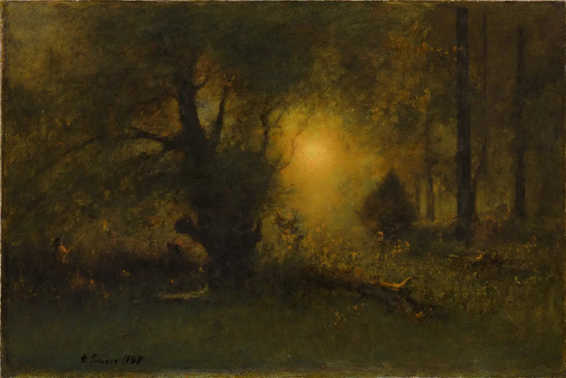 Auringonnousu metsissä - George Inness