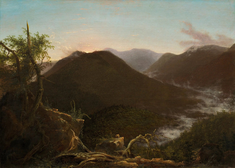 Auringonnousu Catskill-vuoristossa - Thomas Cole
