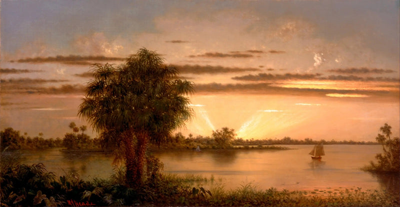 Auringonnousu Floridassa - Martin Johnson Heade