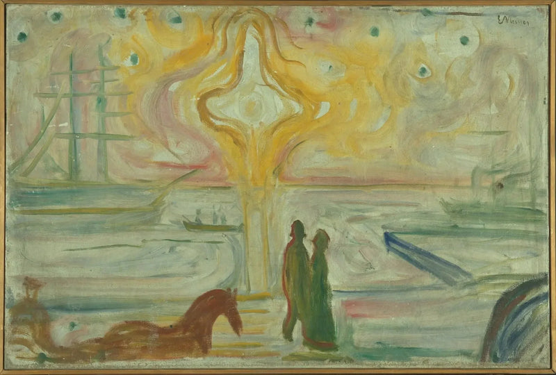 Auringonnousu satamassa - Edvard Munch