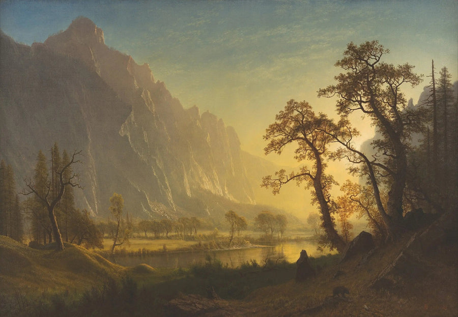 Auringonnousu, Yosemite-laakso - Albert Bierstadt