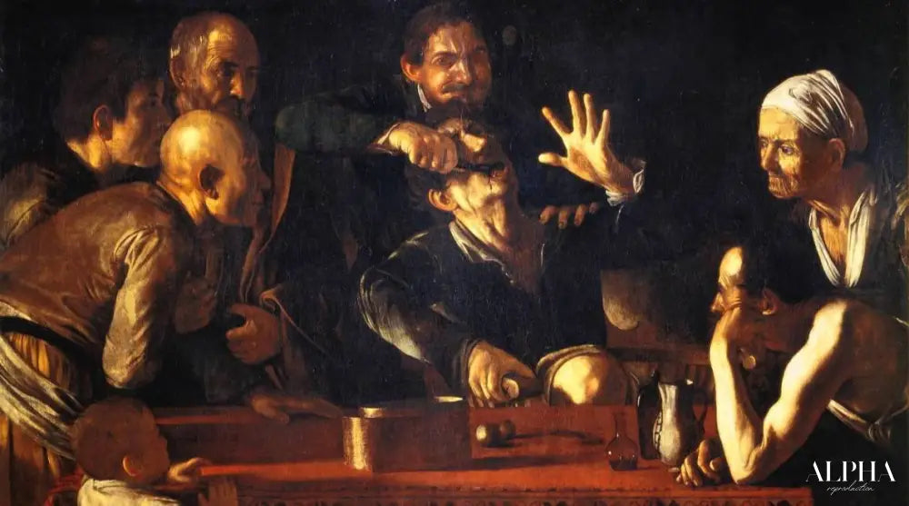 L'extraction de la dent - Caravage - Reproductions de tableaux et peintures haut de gamme