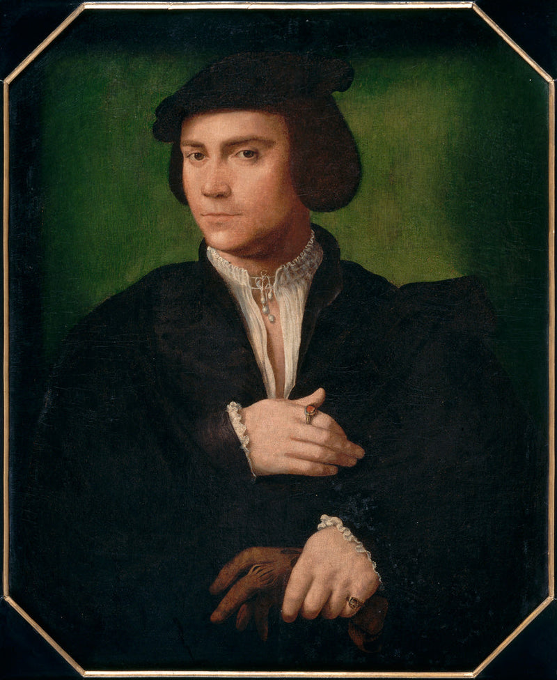 Mies käsineessä - Joos van Cleve