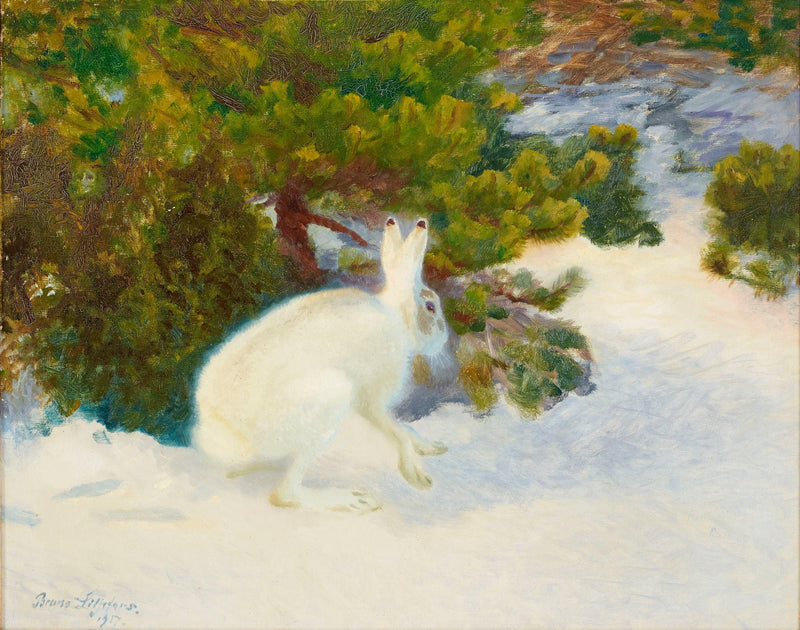 Talvijänis - Bruno Liljefors