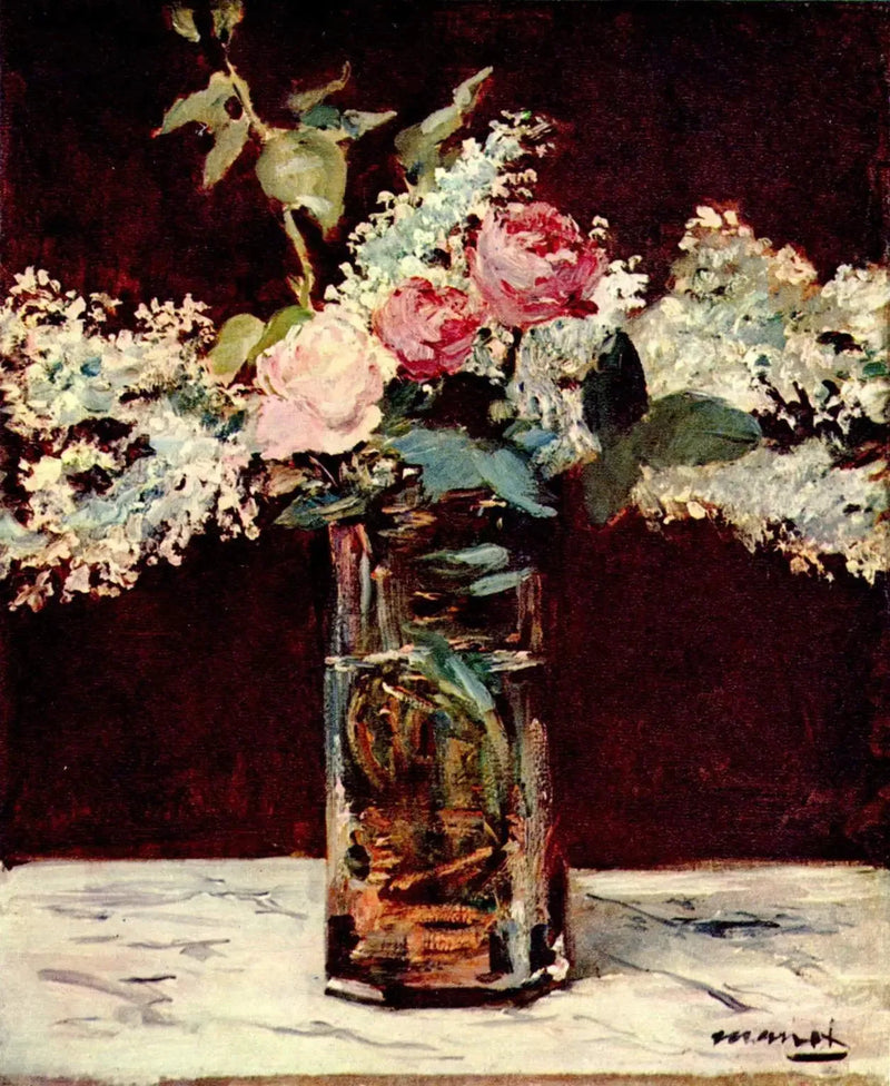 Lila ja Ruusut - Édouard Manet